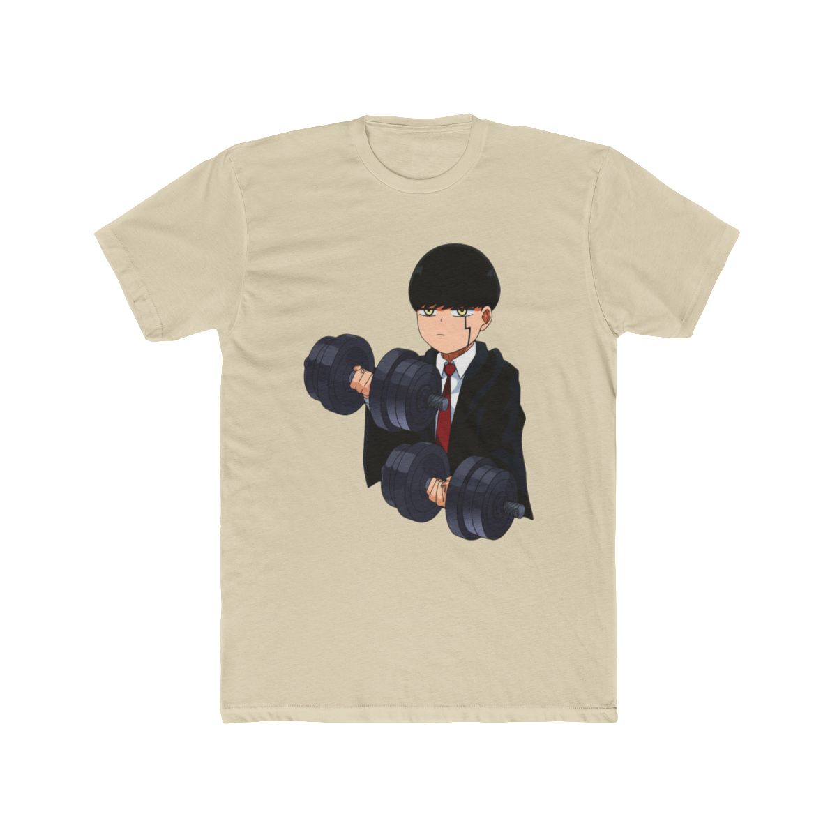 Mash Burnedead - Dumbbell Exercise T Shirt | Mashle: Magic and Muscles - alternate angle 4, merchandise